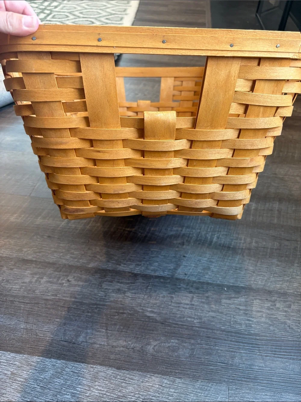 Longaberger Wash Day Extra Large Laundry Basket 1998 Storage 24x17.5”